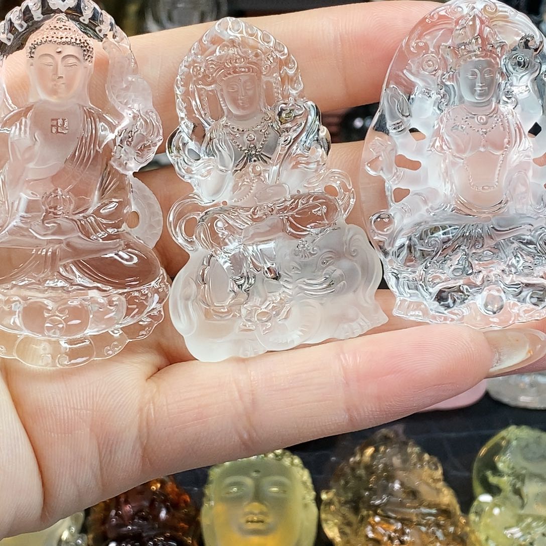 水晶颈饰未镶嵌哒**啦吊坠