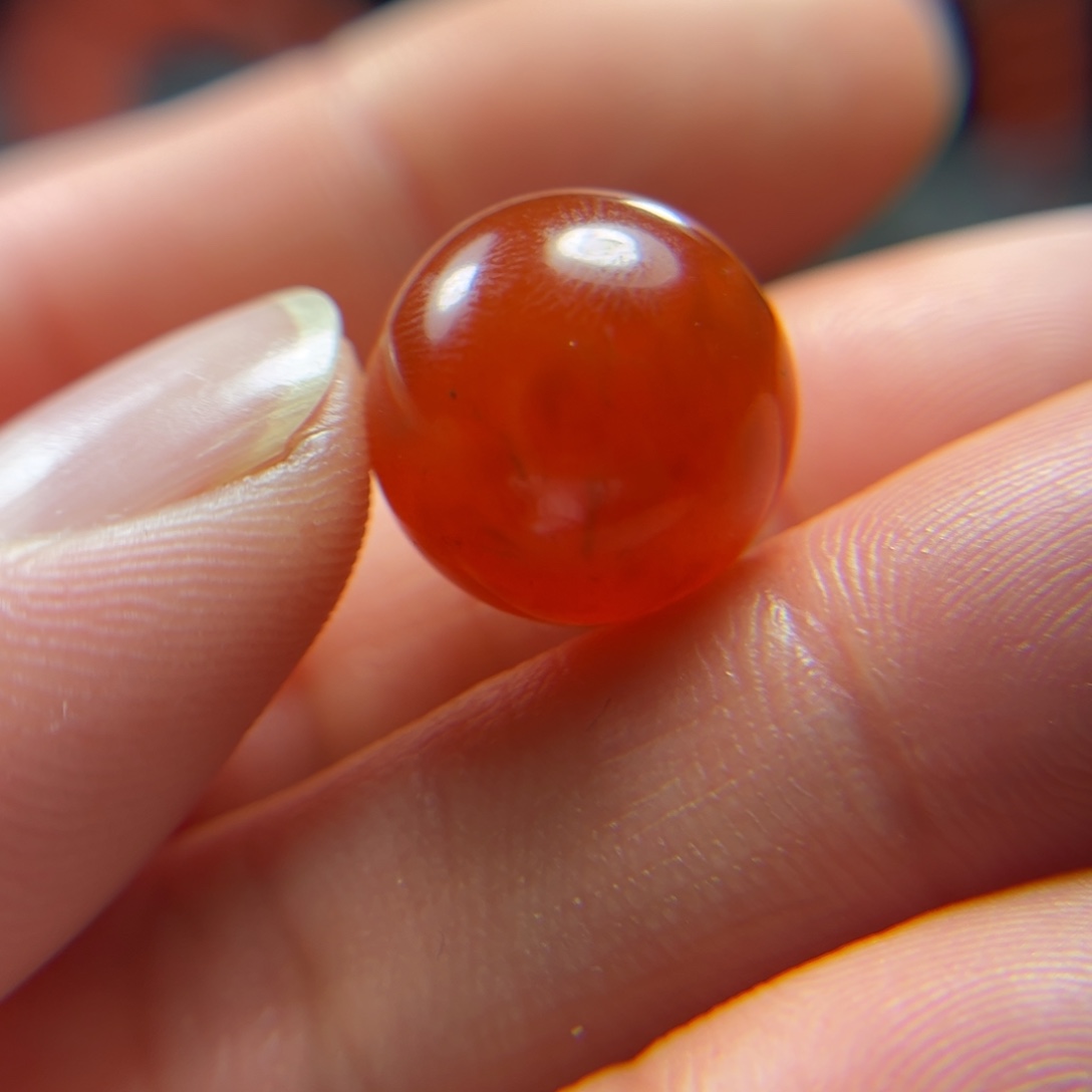 南红玛瑙，未镶嵌荷