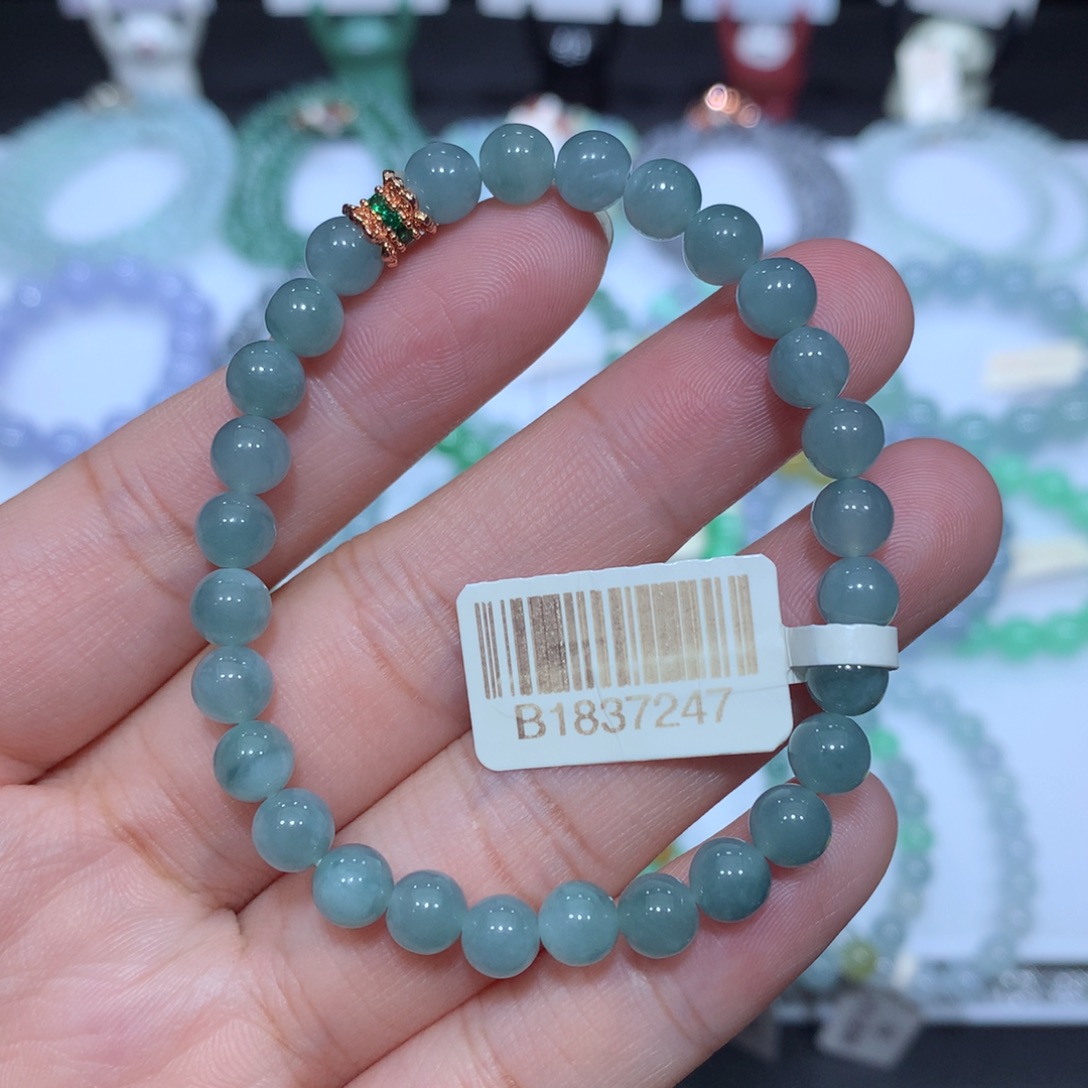 翡翠未镶嵌手串天然