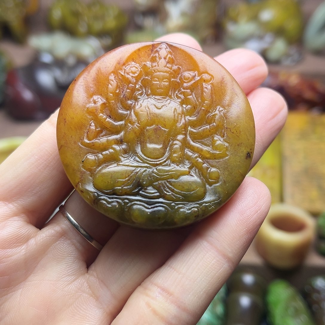 白玉菩提吊坠5。。
