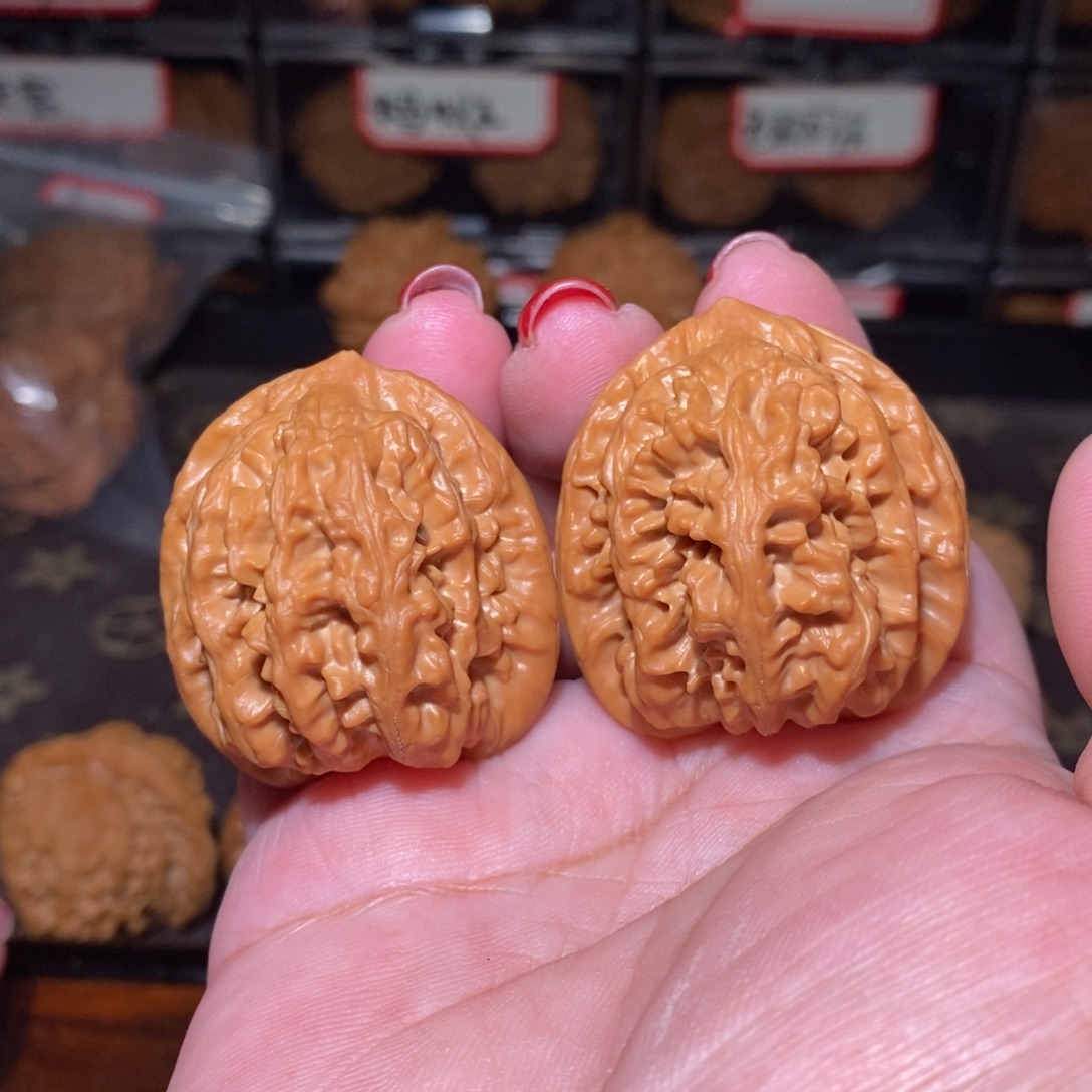 把件文玩核桃36三羊谷