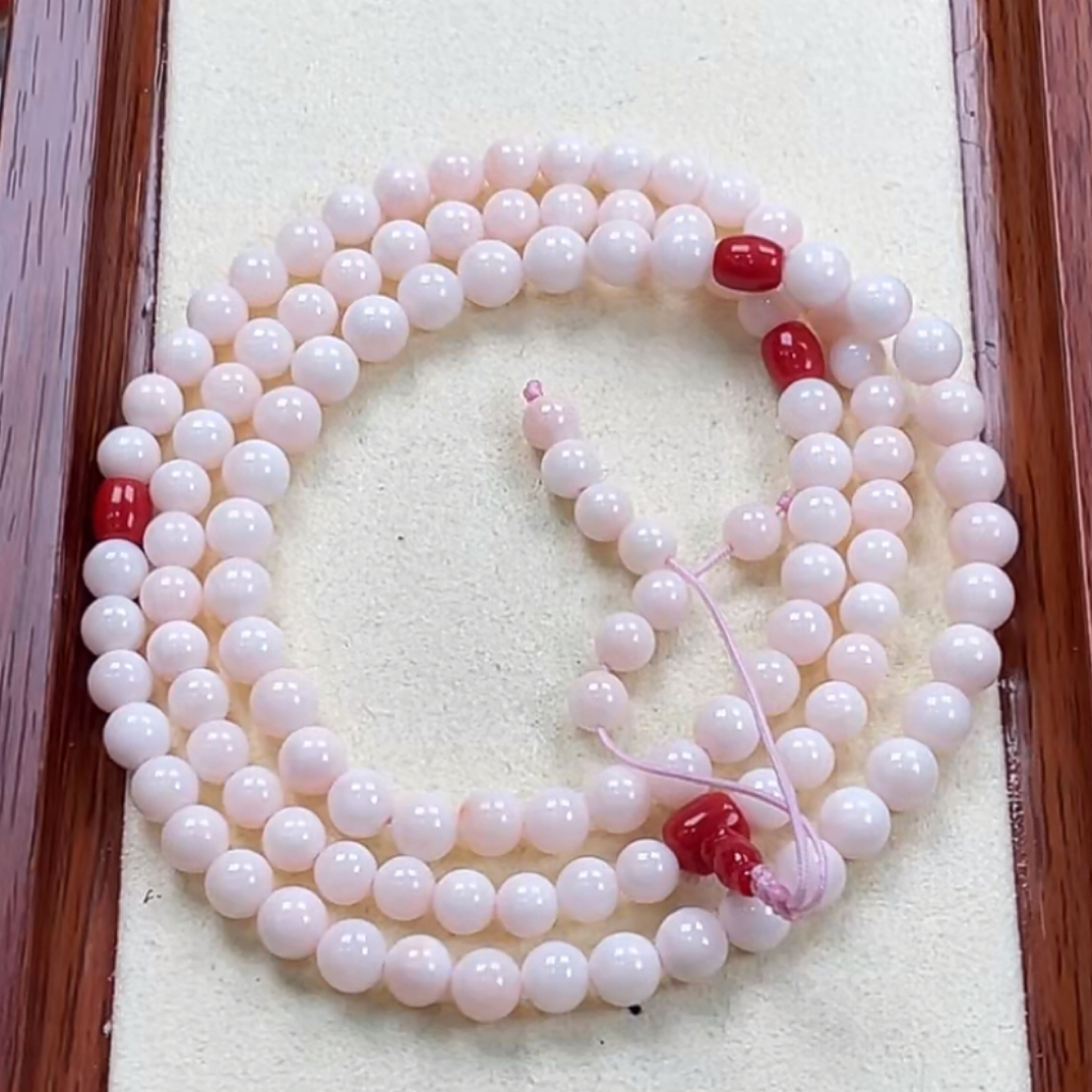 天然红珊瑚天使之肌5.1-5.9多圈