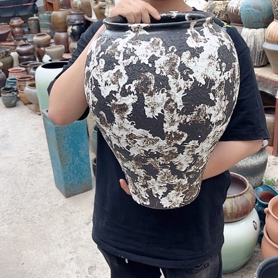 紫砂花盆高度42口径22