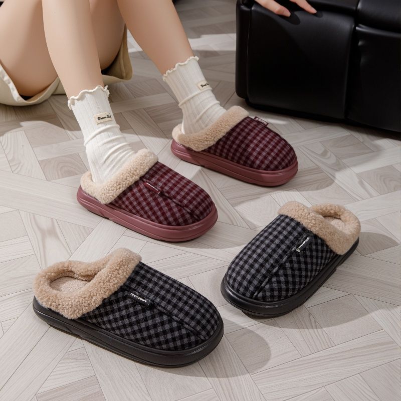 保暖棉拖鞋女士秋冬季包跟家居室内防滑男2024新款外穿棉鞋加厚