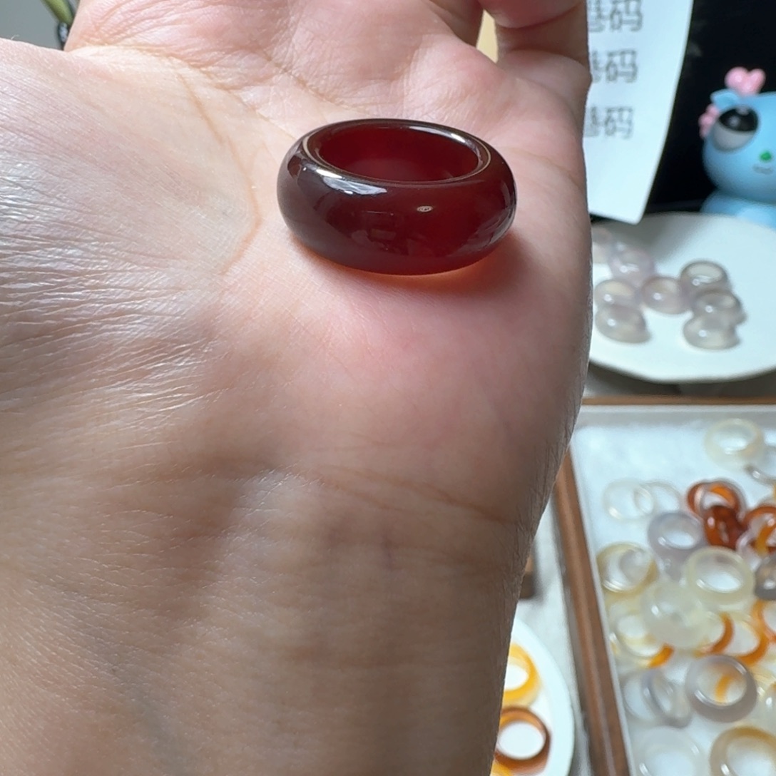 未镶嵌戒指玛瑙/玉髓608港12