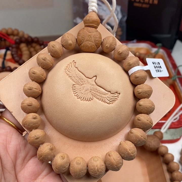 凤眼菩提手串@*溜12同树实心飞碟