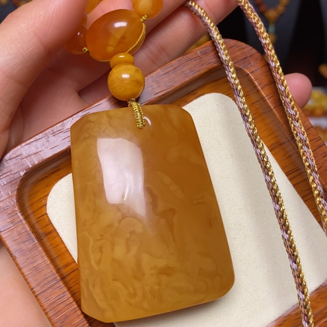 【闪购商品】蜜蜡颈饰未镶嵌项链