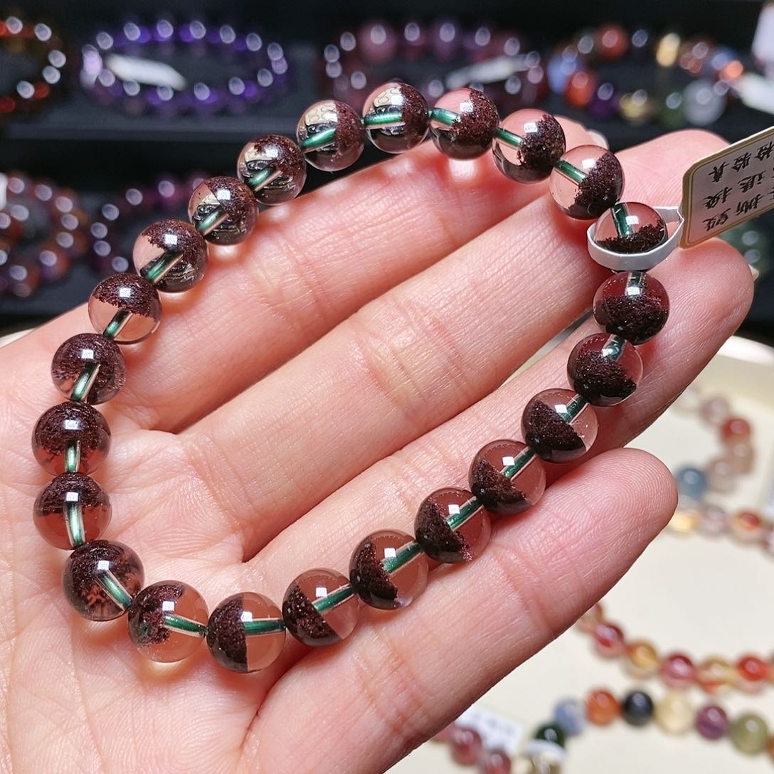 水晶手串未镶嵌红幽灵