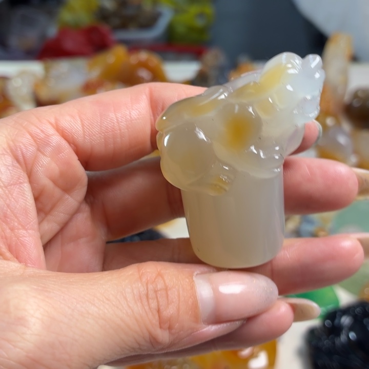 玛瑙/玉髓未镶嵌吊坠(不含链)