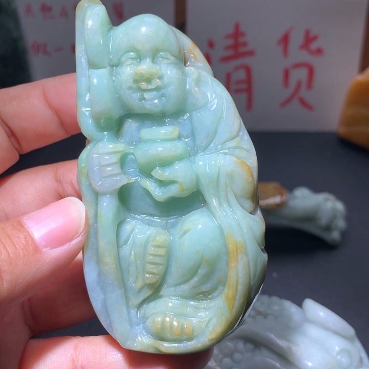 翡翠未镶嵌颈饰保真天然A货翡翠