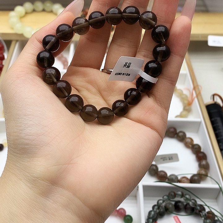 水晶手链未镶嵌茶晶