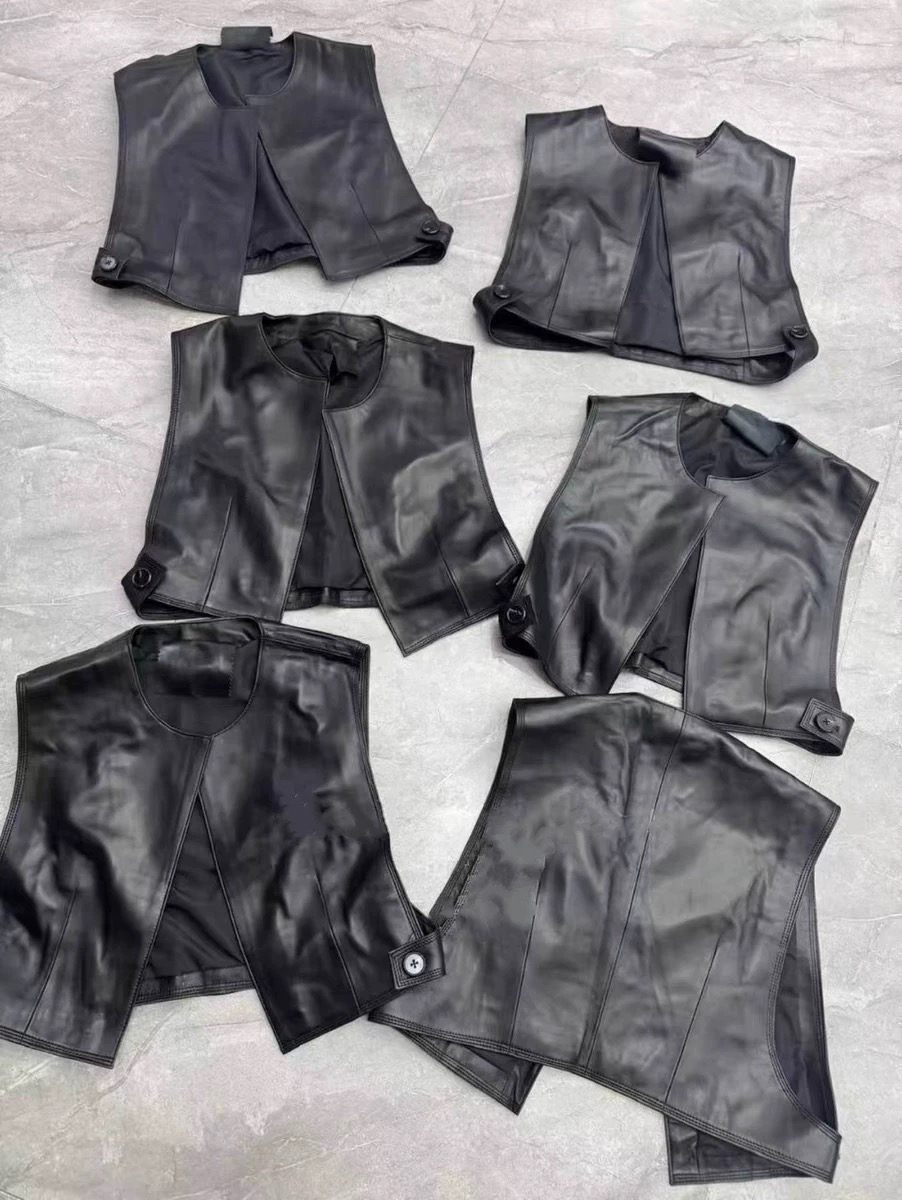 【店铺热卖爆款马夹】绵羊皮咖色 黑色牛皮油蜡专属链接