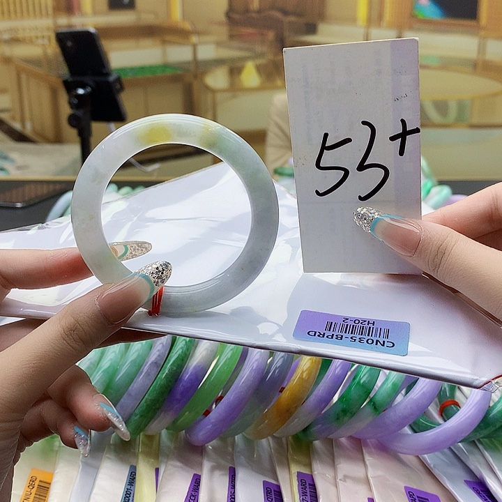 翡翠未镶嵌手镯mm