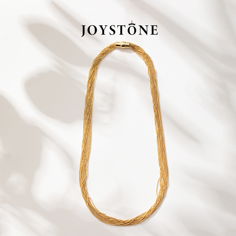 Joystone 链子925银  意大利镭射流苏项链时尚百搭欧美锁骨链