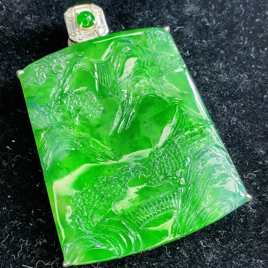 翡翠吊坠(不含链)未镶嵌