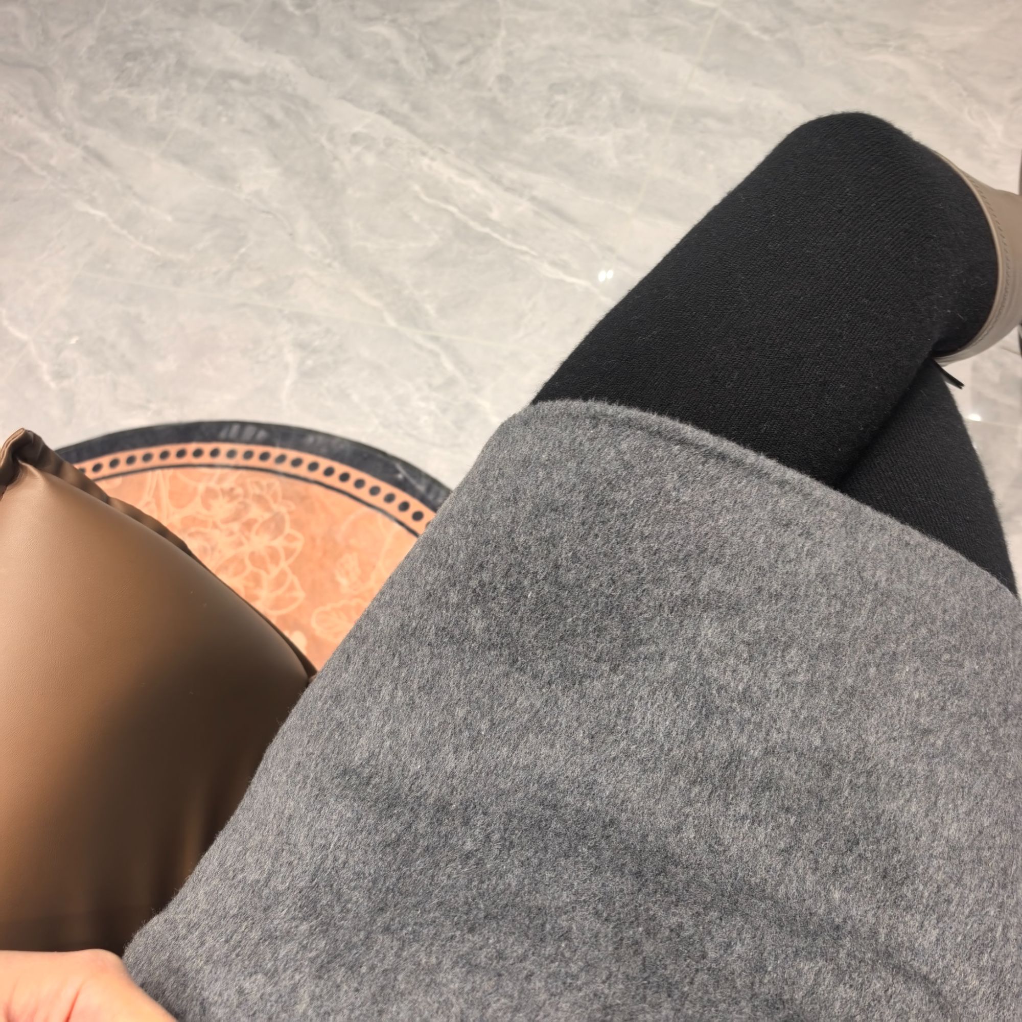 厚款不起球短裙加厚显瘦外穿纯色秋冬半身裙高腰258835