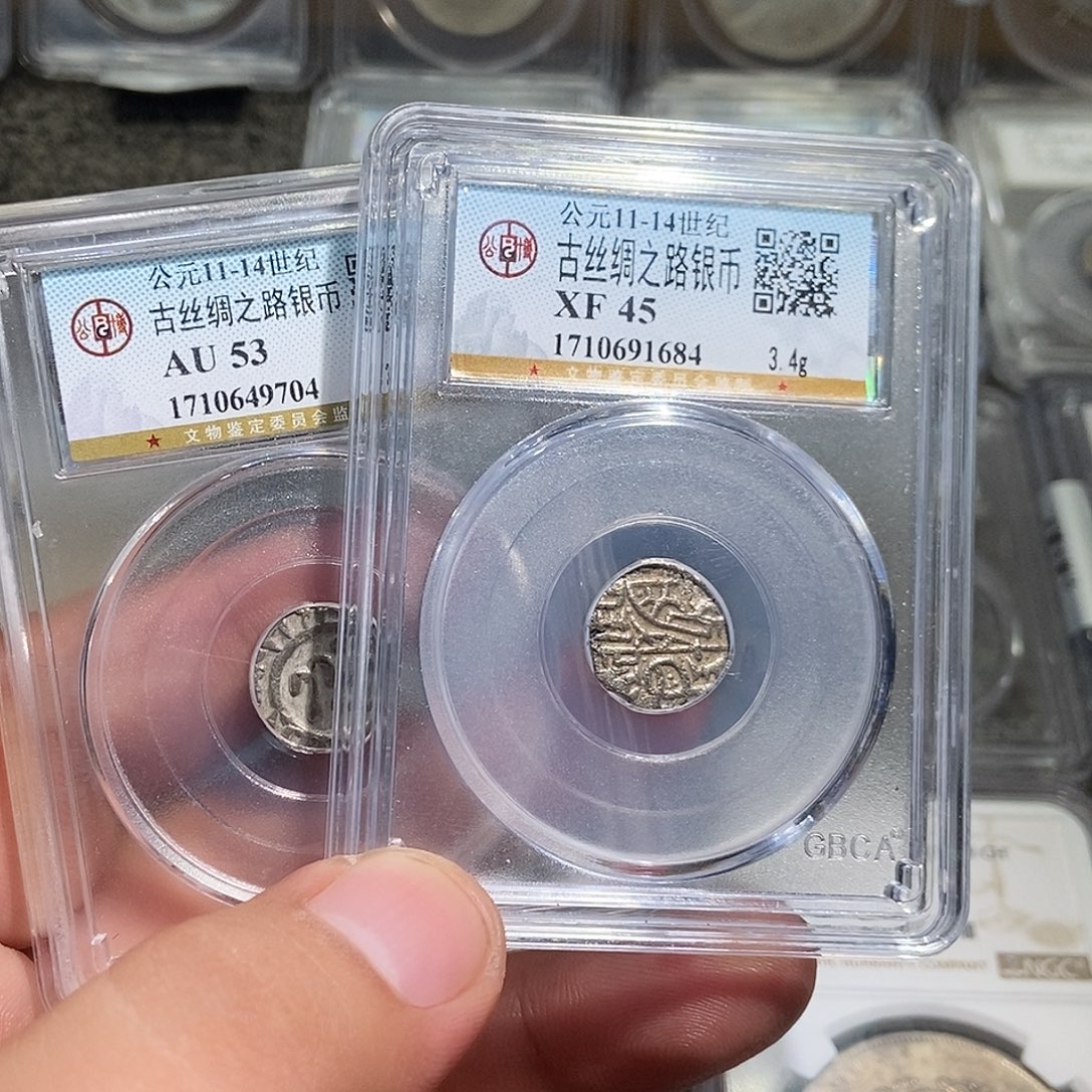 第***界银大头古丝绸之路银币704 684