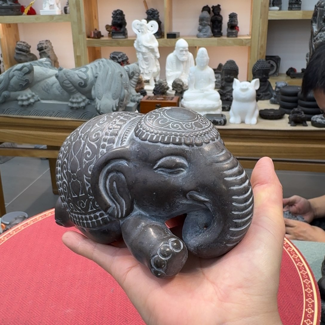西安石晋錾石雕手工雕刻摆件