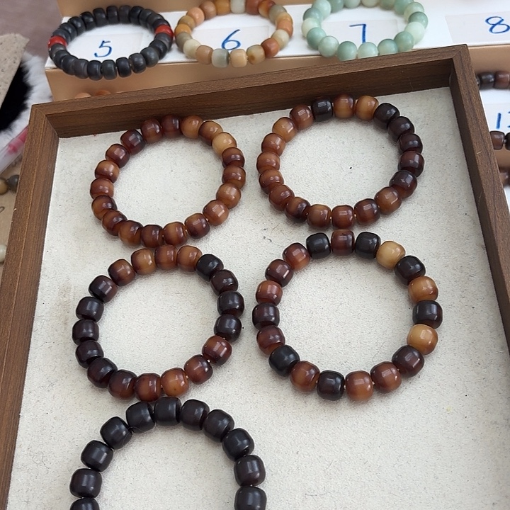 手串菩提根/象牙果卡13水磨油膏汉堡