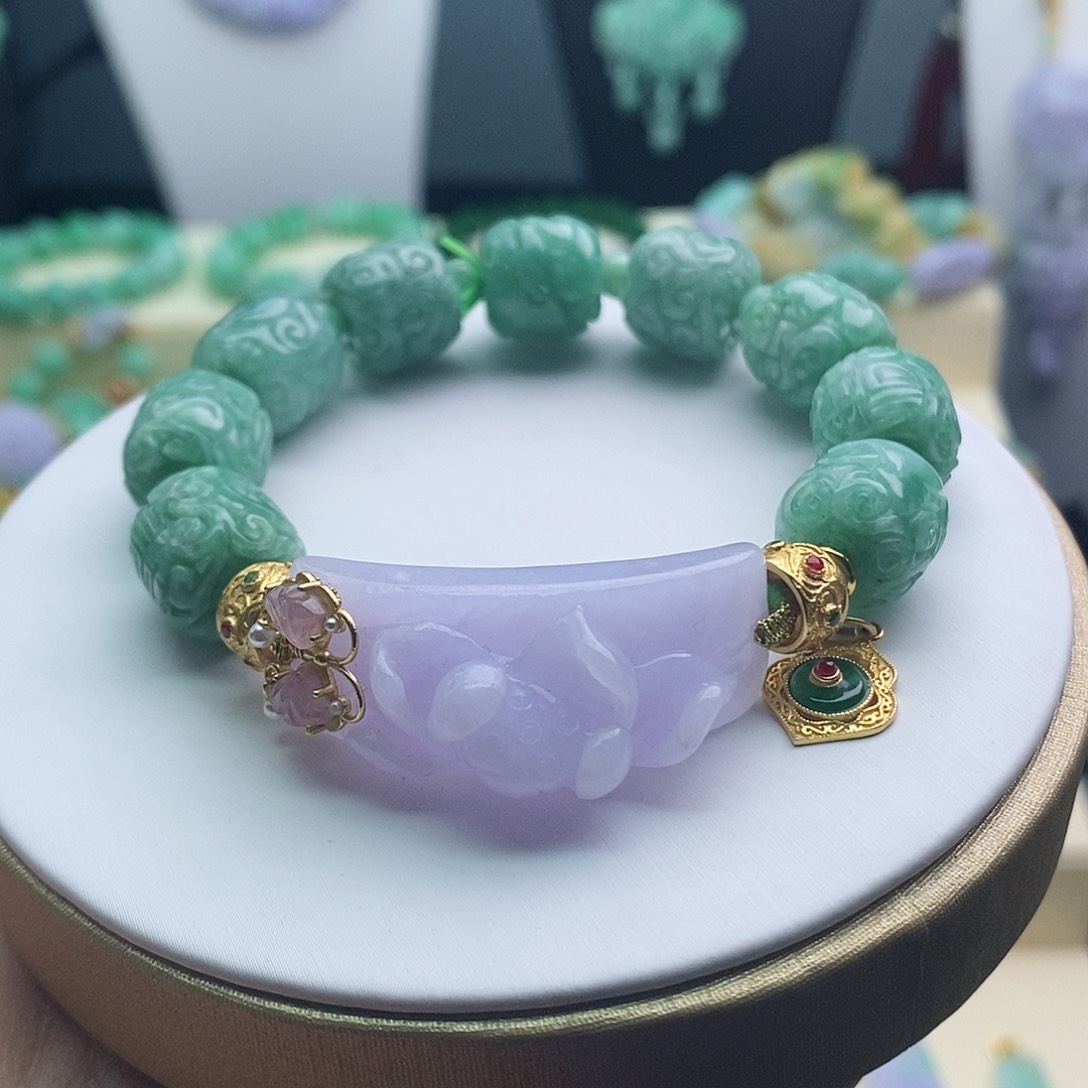 未镶嵌手串翡翠手串