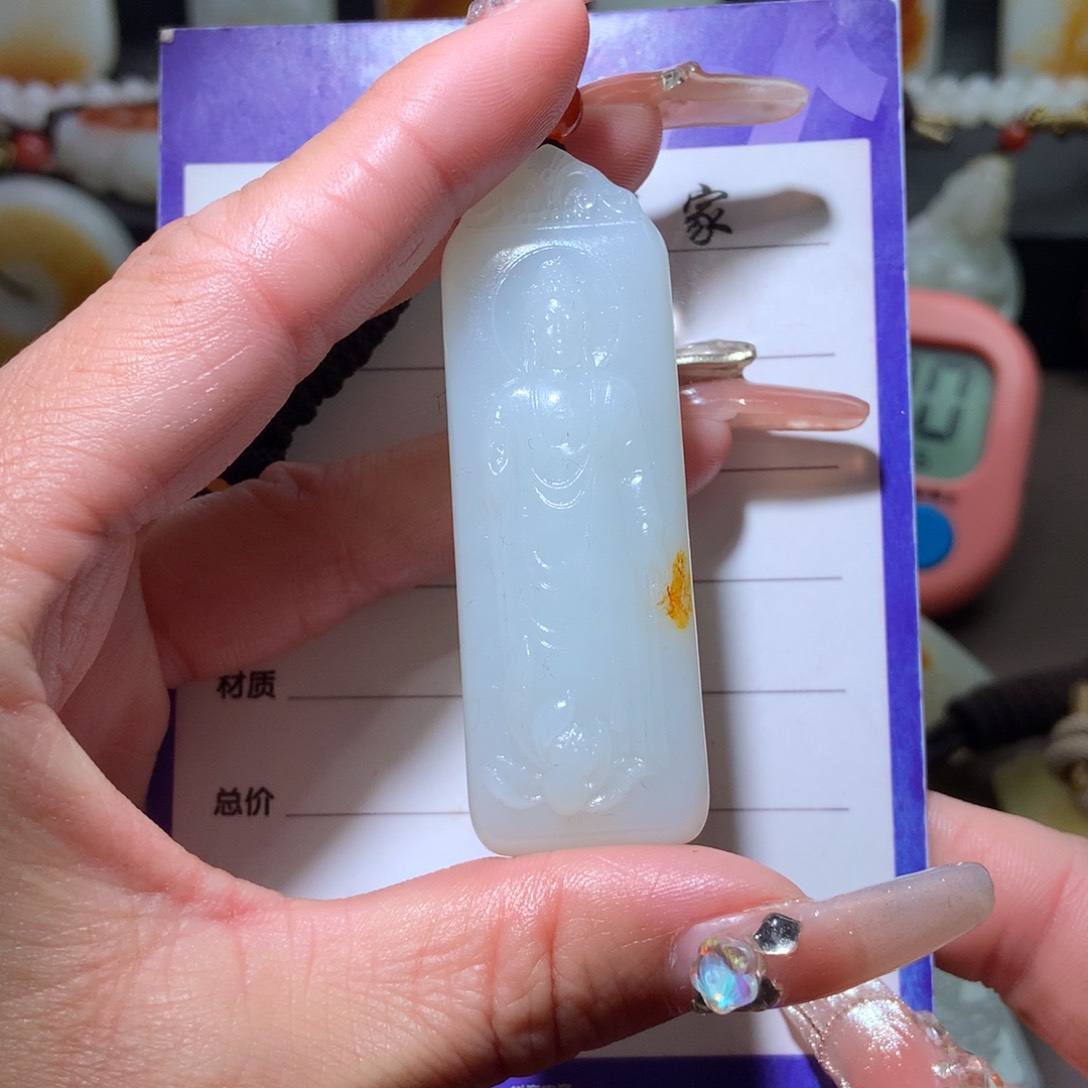 和田玉挂件未镶嵌刘*奴