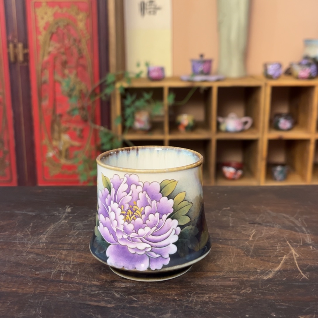 柴烧手工手绘陶瓷