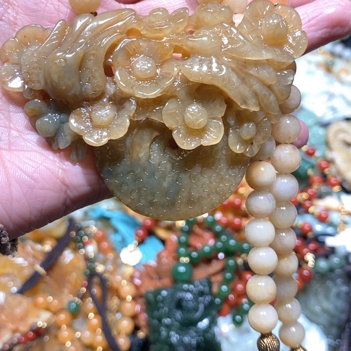 岫玉毛衣链未镶嵌