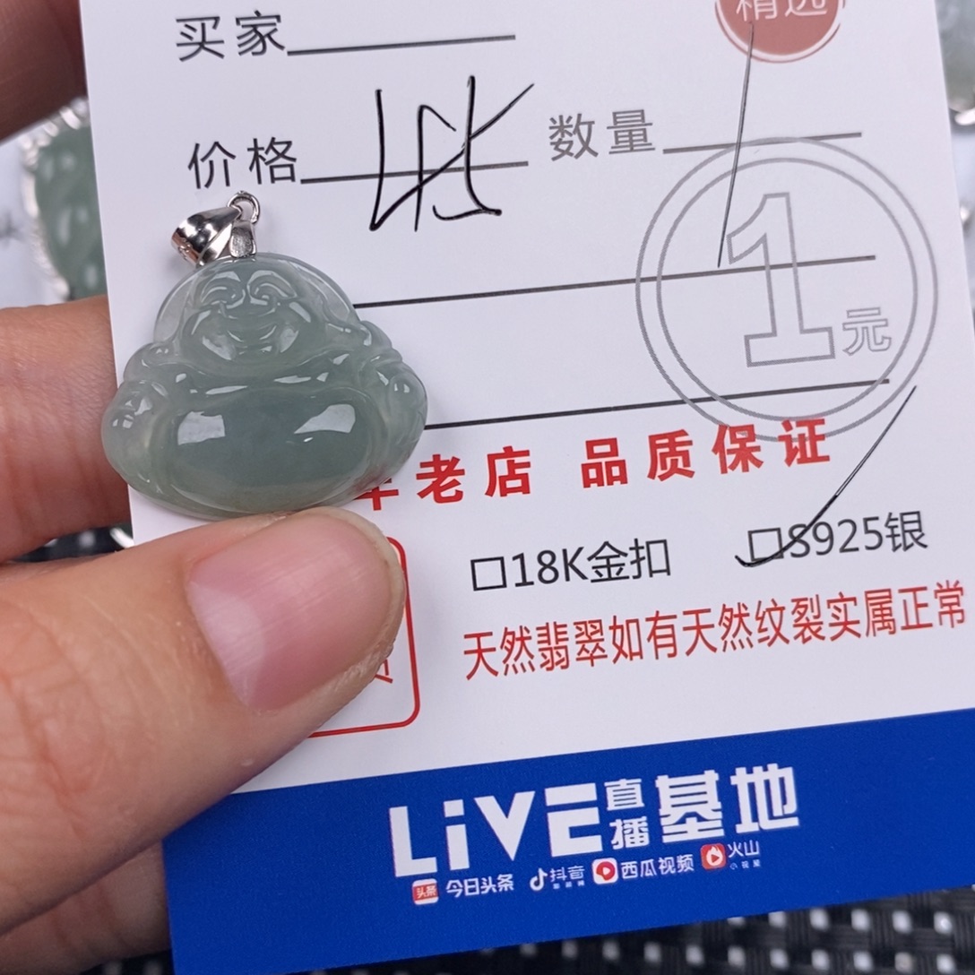 翡翠银S925镶嵌颈饰