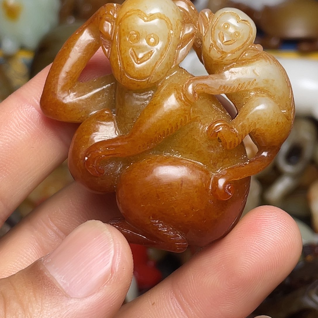 知***乐和田玉未镶嵌挂件