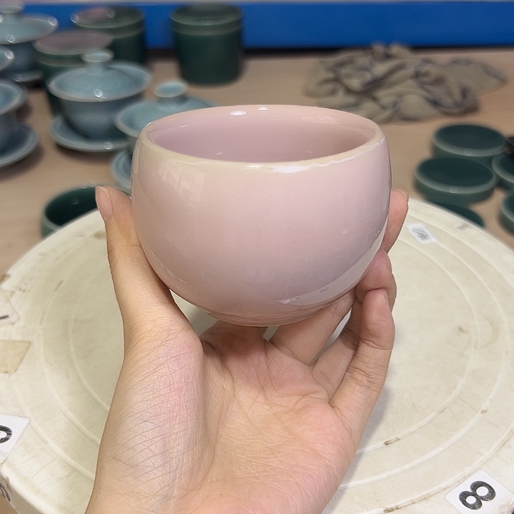 龙泉云间青瓷小米茶器