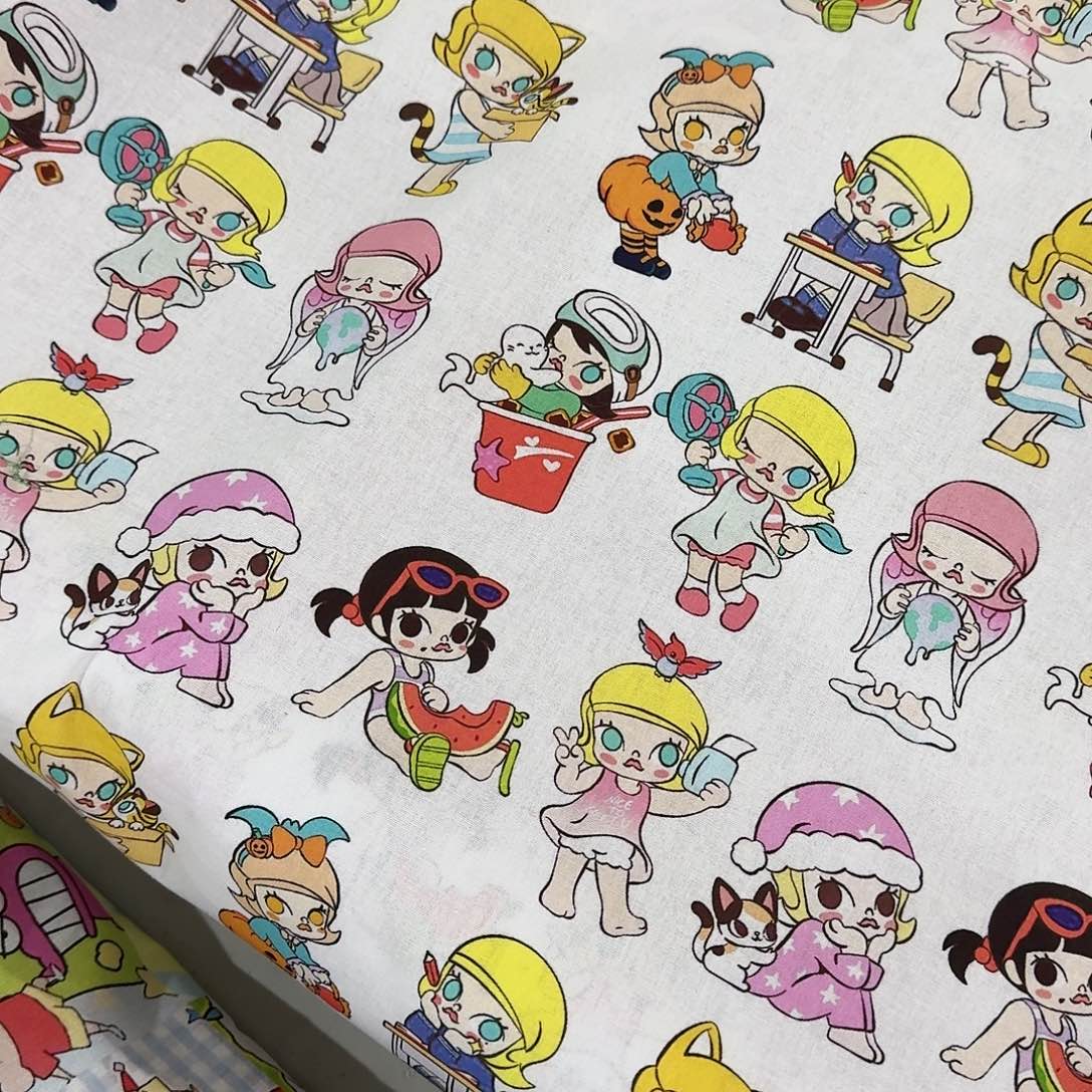 一米价纯棉平布1.1米宽果子布艺挂码机地卷b区