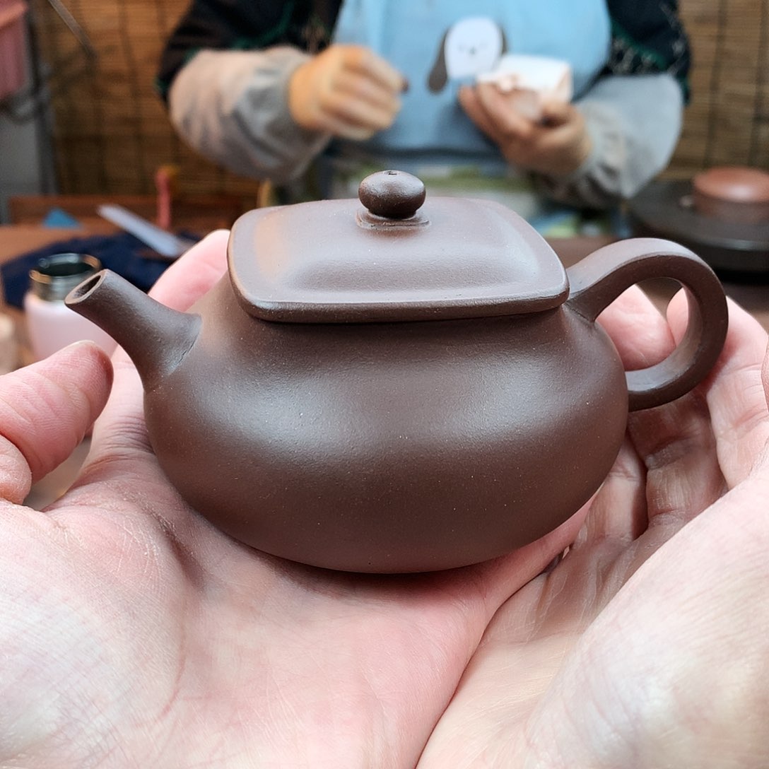 紫砂茶壶乾坤 紫泥 200cc 周宜君