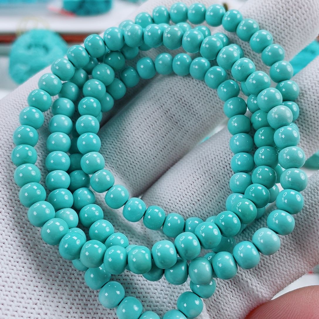 绿松石未镶嵌车挂尺寸5.5