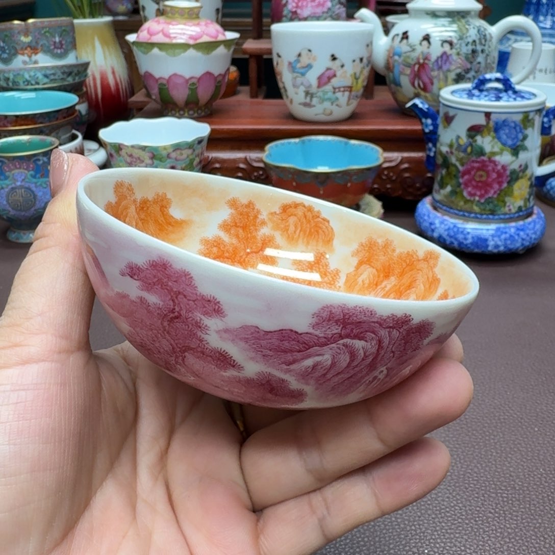 瓷片景德镇仿古手工制作精品展示