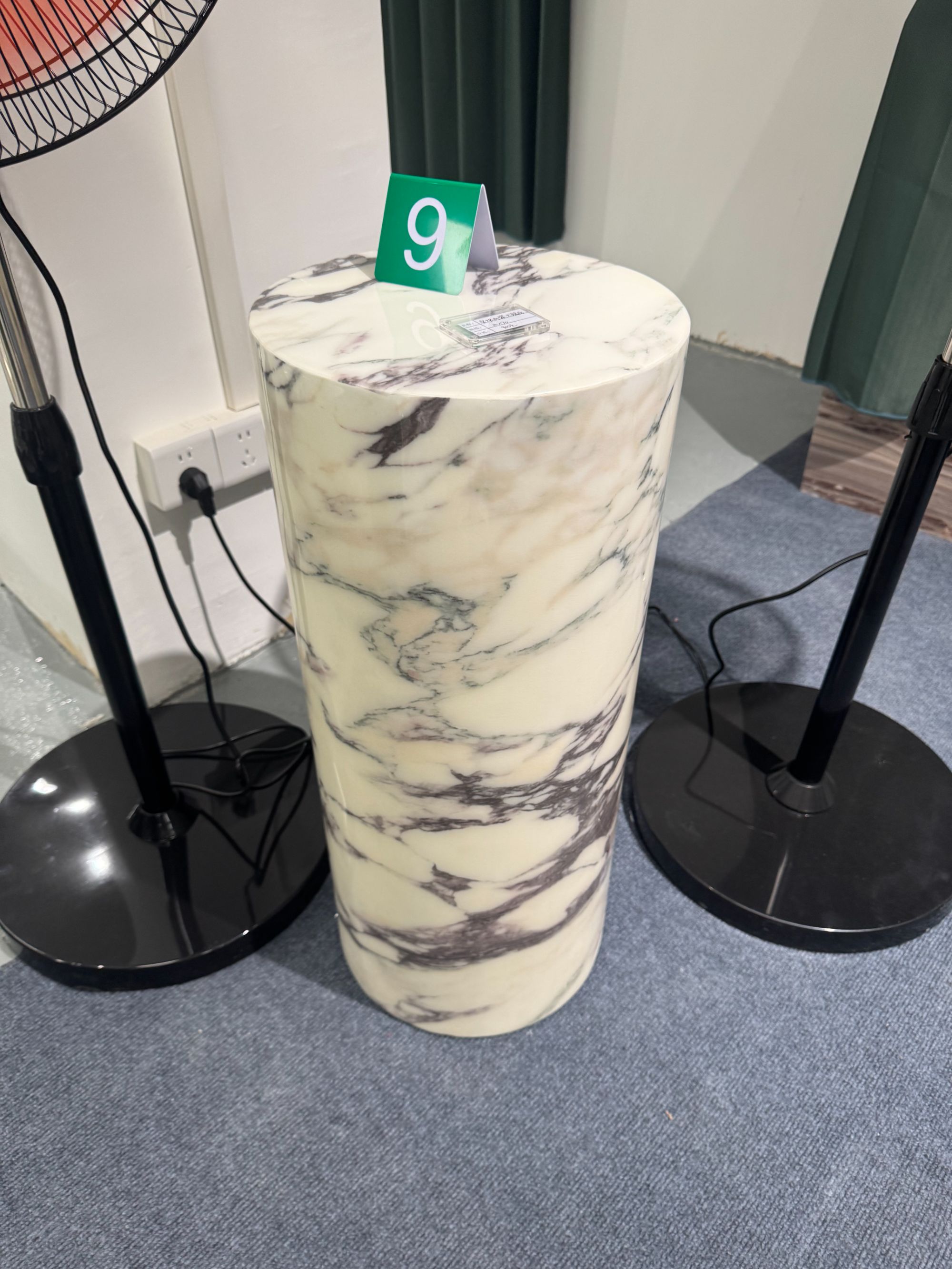 大理石宝格丽紫石墩花架