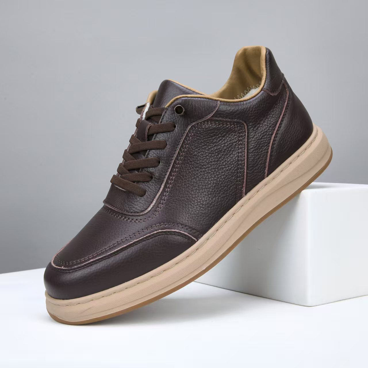 头层牛皮冬季新款男士休闲鞋真皮加绒保暖棉鞋男款小白鞋皮鞋男鞋