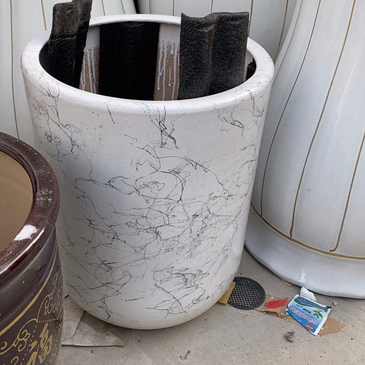 低腰白圆柱飞丝大号口31/40