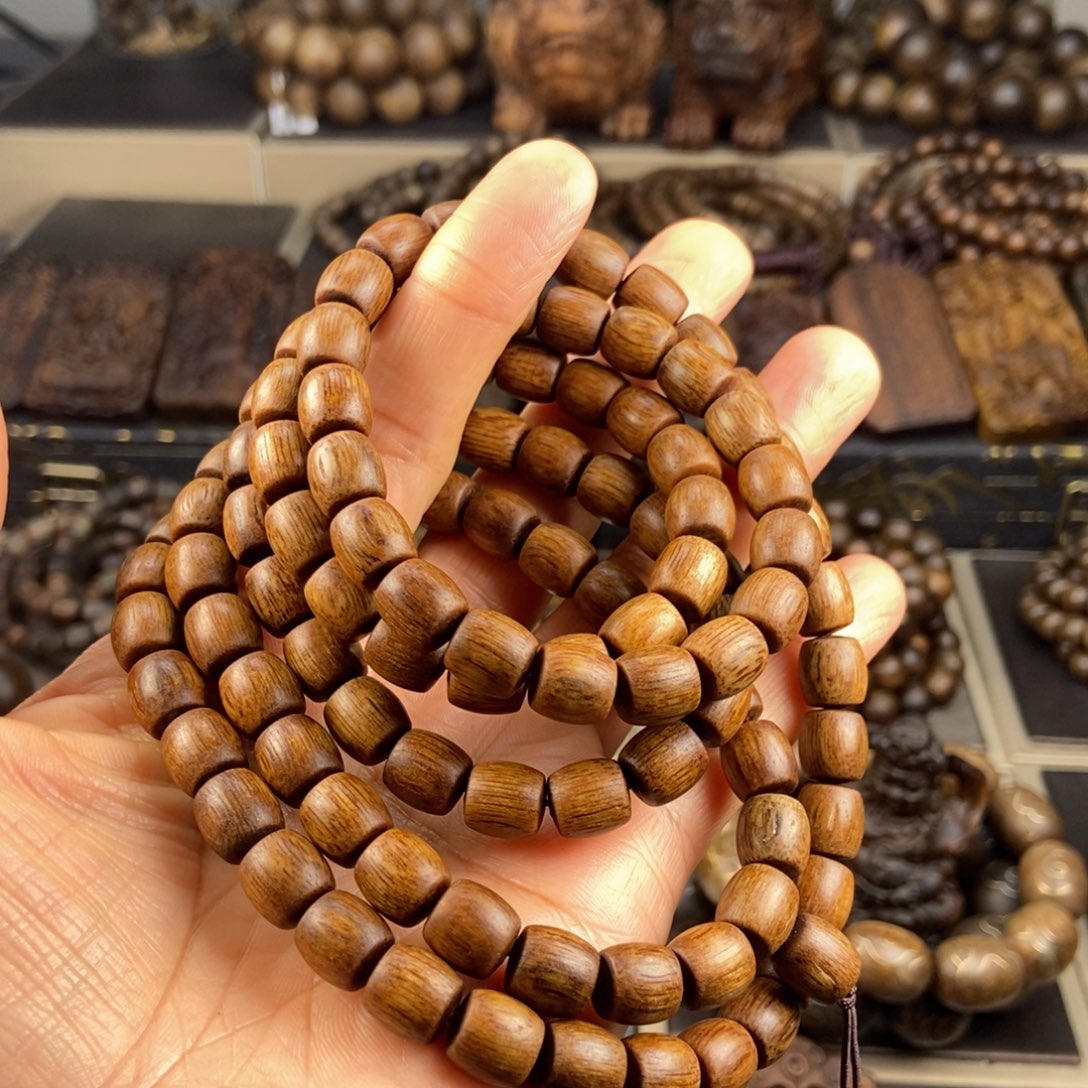 沉香手串五*越南芽庄富森红土
