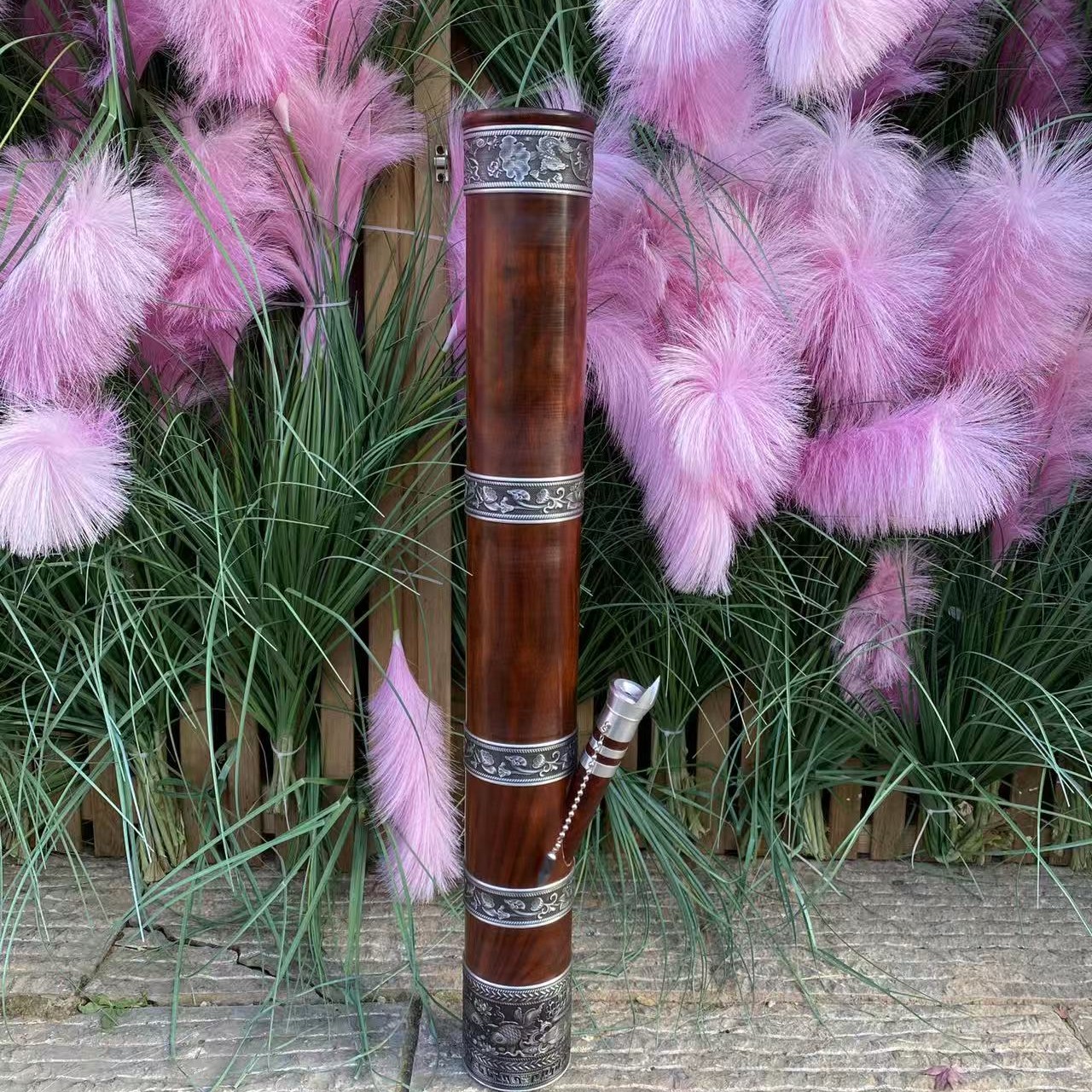 血檀木大号精品木制品工艺高度78厘米外径10厘米内8