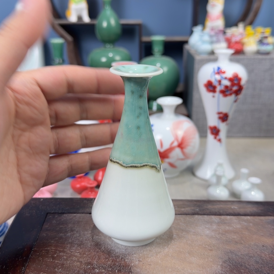 陶瓷手工小花器摆件
