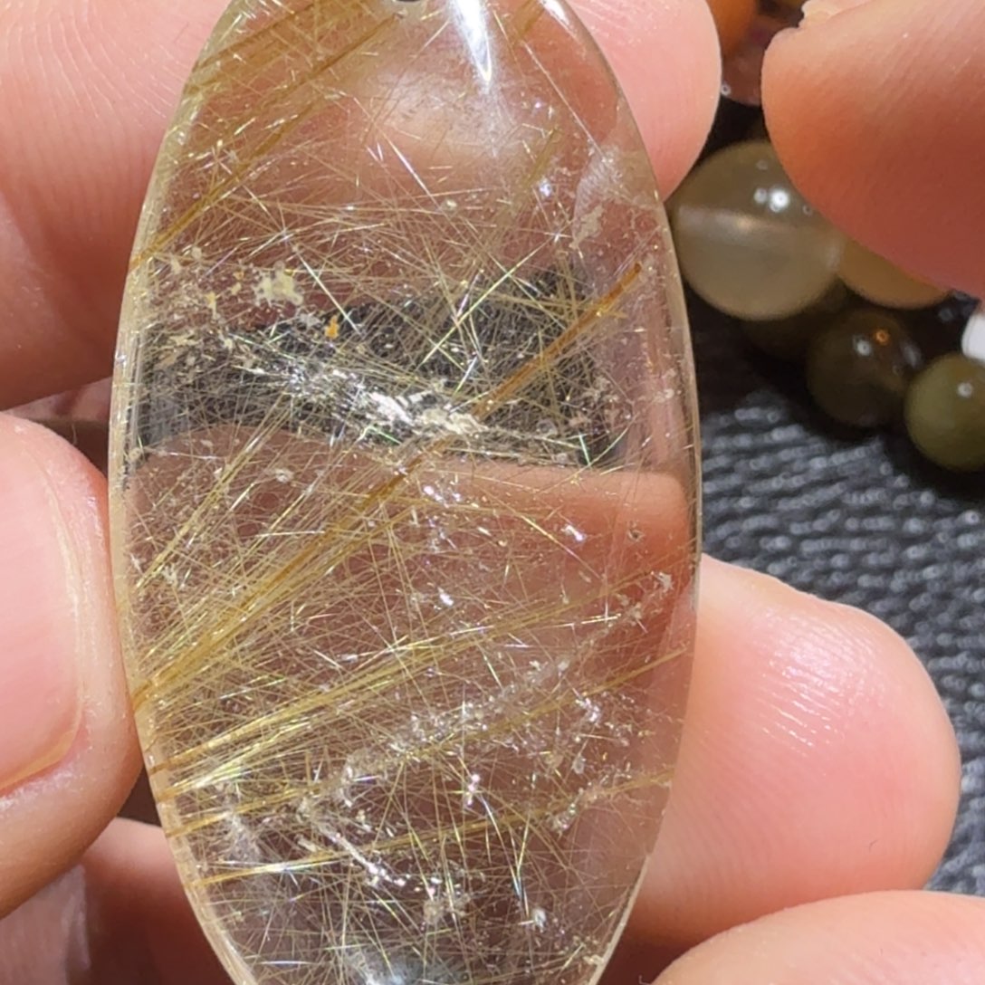 清***月未镶嵌吊坠(不含链)发晶