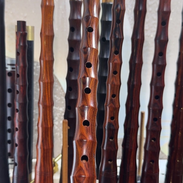 老红木降B4个哨片全套