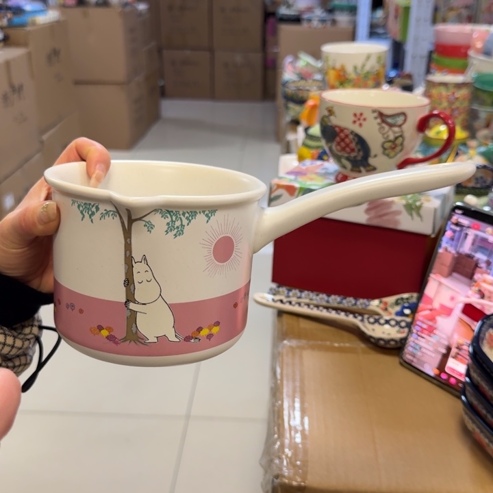 道福姆明高档手柄奶锅1只，1升