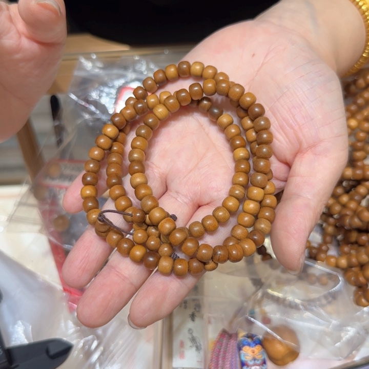 印度老山檀香6✖️7老型108颗素圈