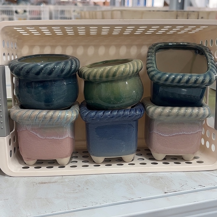 红陶发6个麻花，颜色有重复