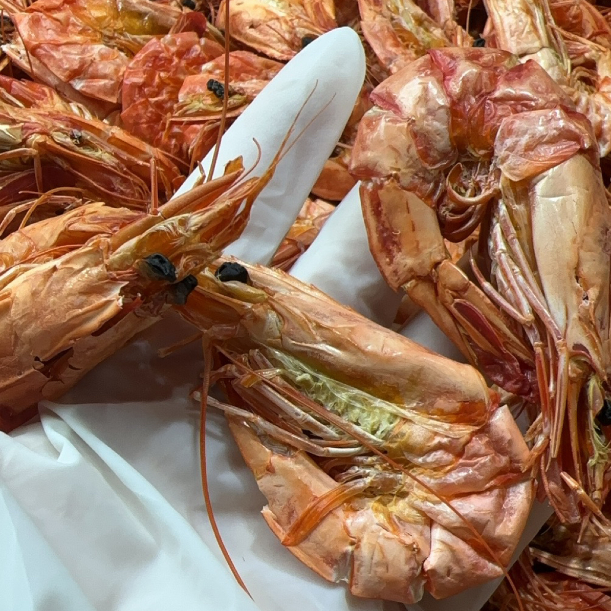 烤虾海水虾斑节虾（60到70条左右一斤）淡晒淡干烤海味干货湛江特产