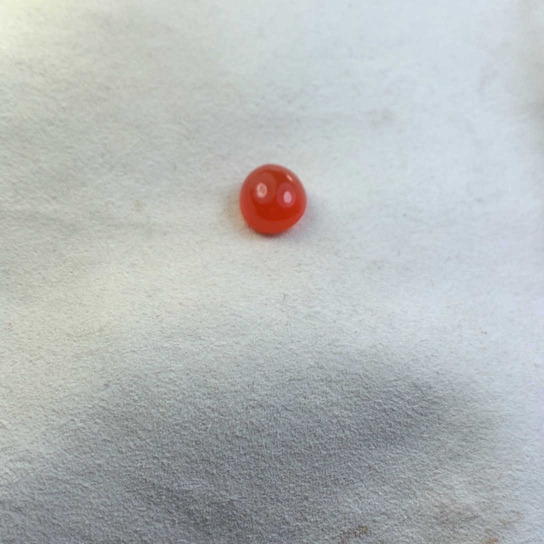 南红玛瑙冰红戒面未镶嵌