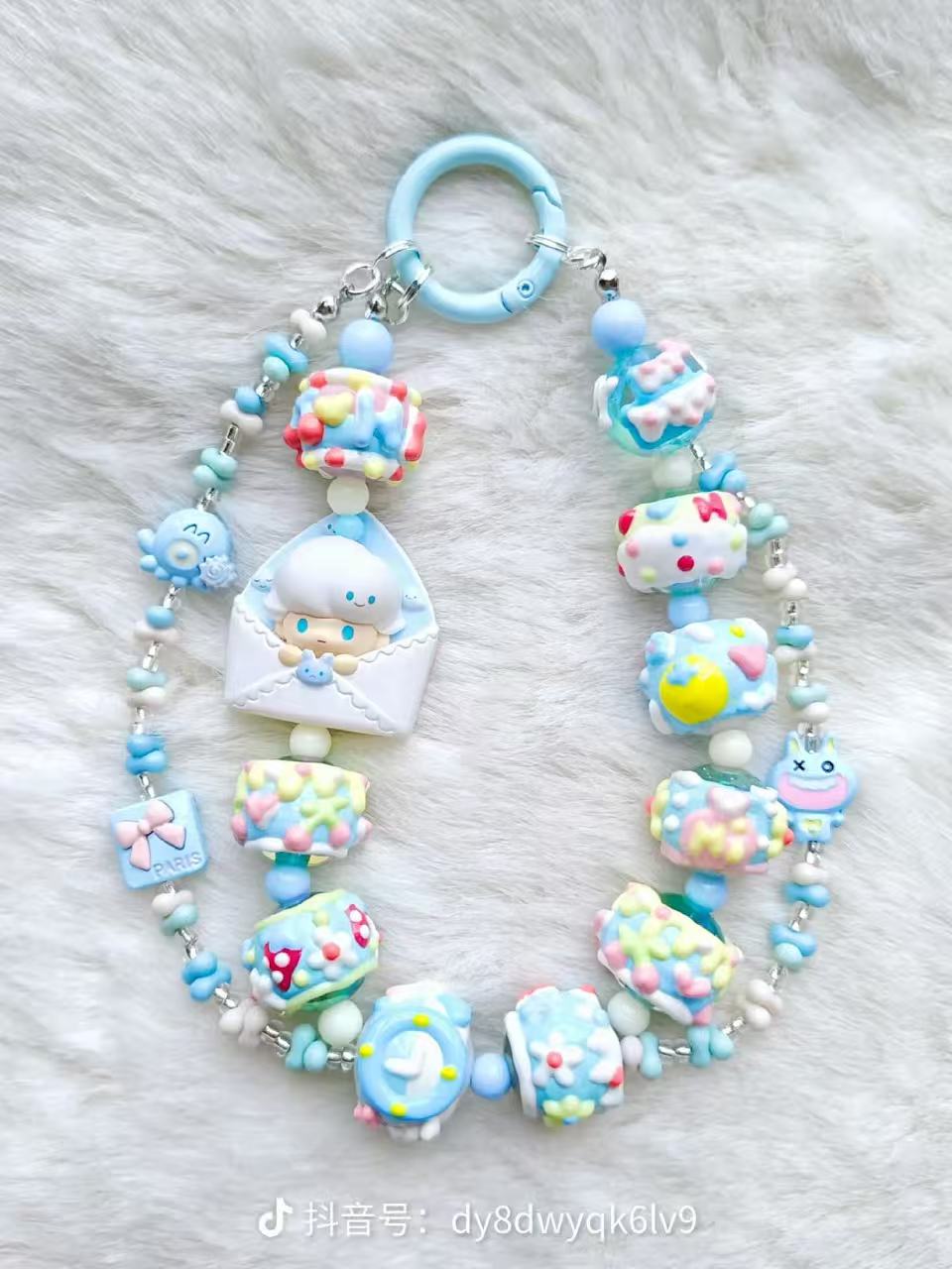 手作玩偶卡通星人萌粒手机链钥匙扣包挂闺蜜礼物