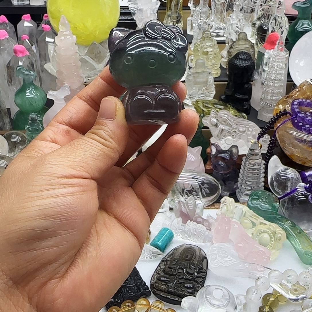 车挂水晶未镶嵌摆件