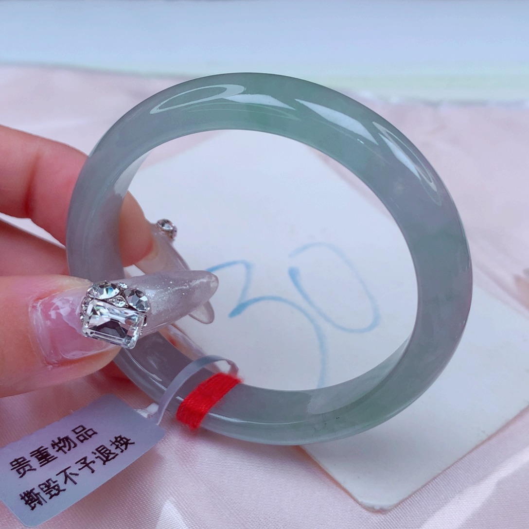 翡翠手镯未镶嵌天然缅甸翡翠A货手镯 贵妃